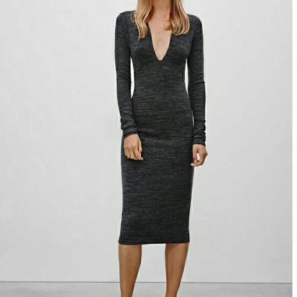Aritzia Wilfred Free Abby Midi Dress - Picture 1 of 8